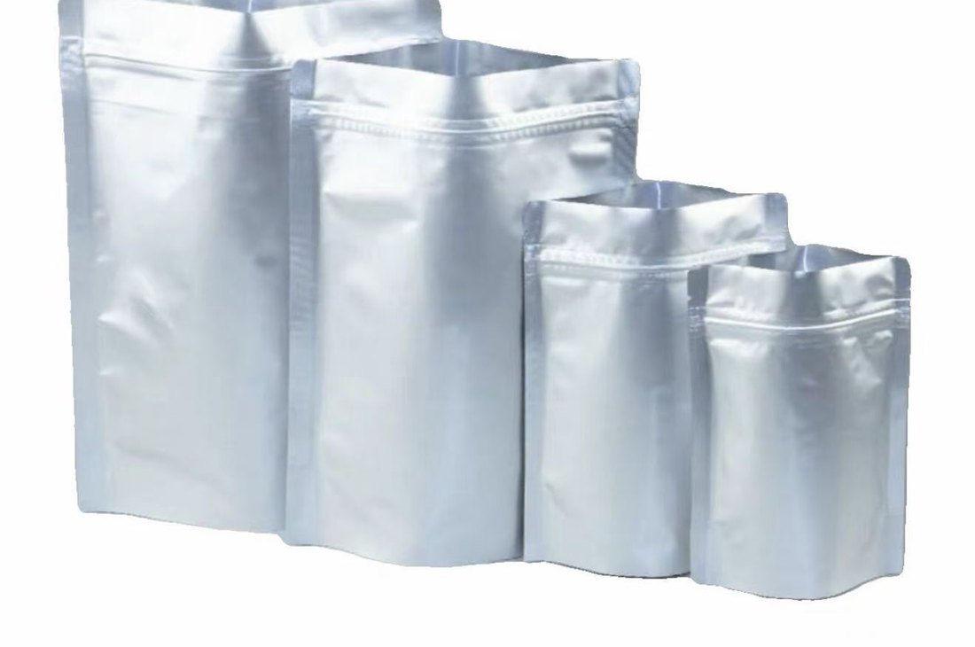 Unprinted stand-up pouch material structure